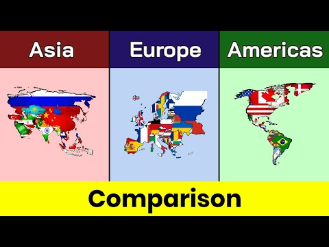 Asia vs Europe vs Americas | Asia | Europe | Americas vs Europe vs Asia | Comparison | Data Duck