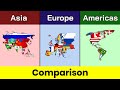 Asia Vs Europe Vs Americas Asia Europe Americas Vs Europe Vs Asia Comparison Data Duck