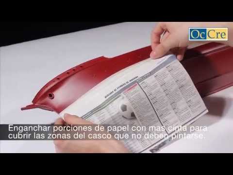 15 Enmascarado y pintado del casco