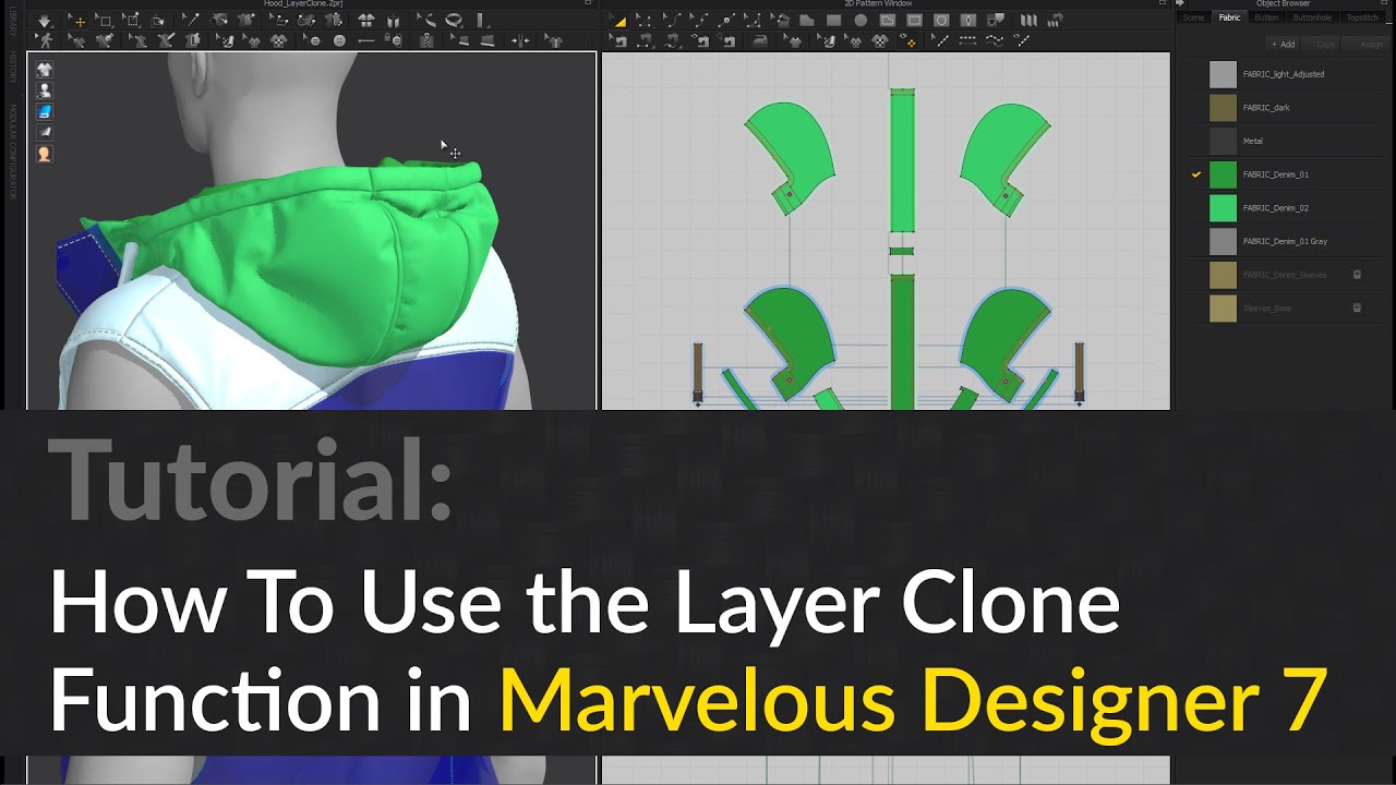 Marvelous Designer Tutorial | How to use the layer clone function