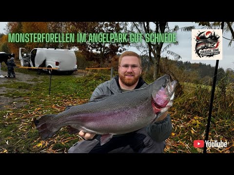 Monster salmon trout | Trout fishing in autumn | Gut Schnede fishing park