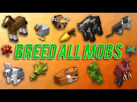 MINECRAFT - How To BREED ALL MOBS?!? EVERYTHING YOU NEED TO BREED ANY AND ALL MOBS in Minecraft!