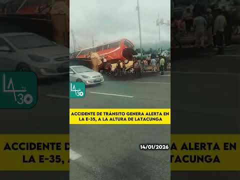Un siniestro de tránsito se registró en la E-35, en Latacunga