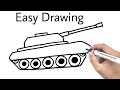 How To Draw a Tank | Tank Drawing Easy | YoKidz Drawing | YoKidz Channel
