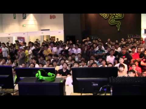 A moment from the Mineski vs LGD match