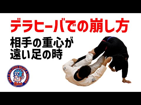デラヒーバでの崩し方　相手の重心が遠い足の時