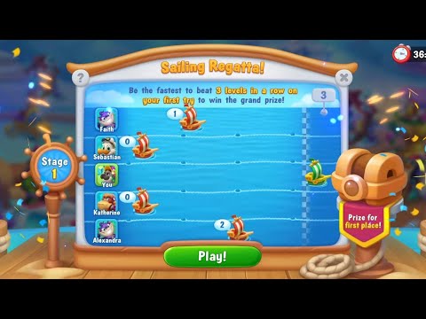 @Fishdom Level 11607 - 11609, Won 1st Place in Sailing Regatta Stage 1