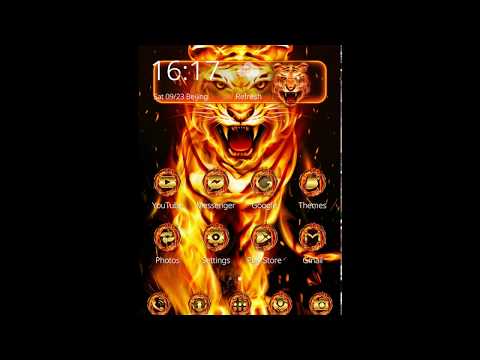 Flaming Tiger Theme Video
