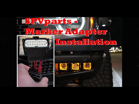 2021+ Ford Bronco - Installing the SPVparts Marker Adapter for Rigid Industries Radiance Backlights
