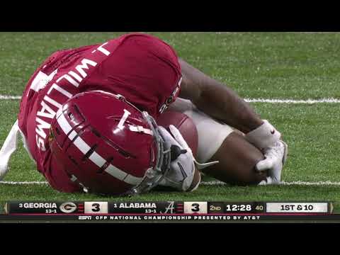 Jameson Williams leg injury vs. Georgia