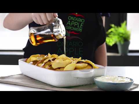 Ontario's best french toast with cider glazed apples