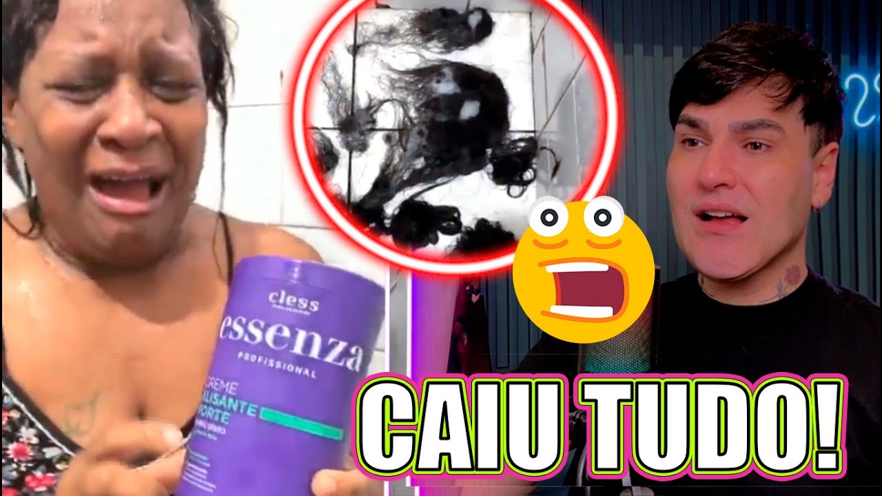 ELA PASSOU ALISANTE E O CABELO CAIU TODO 🚨😱TADINHA, GENTE 🥹