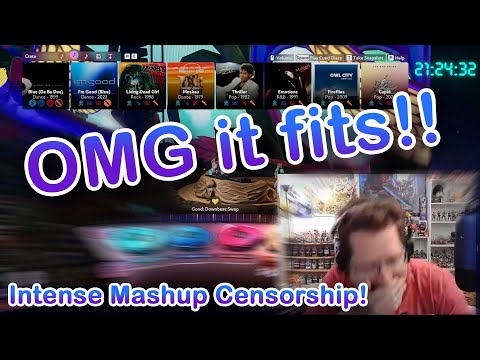 Eiffel 65 vs David Guetta - Mashup & Censoring Naughty Words! [Stream Highlight]