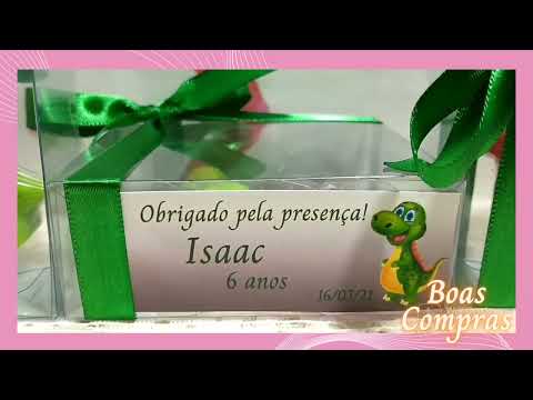 Kit com 4 Mini Sabonetes Dinossauro Lembrancinha Infantil Jurassic Personalizada