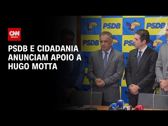 PSDB e Cidadania anunciam apoio a Hugo Motta | CNN 360º