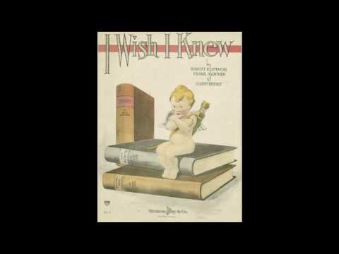 I Wish I Knew (1922)