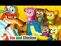 Five Little Monkeys Nursery Rhymes Baby Songs Fox And Chicken