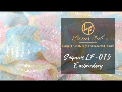 Luxus Fab | Sequins LF-015 Embroidery | Budget Friendly High-End Imported Fabrics