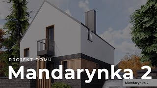 Projekt domu Mandarynka 2 BSA2270 - projekt domu z poddaszem z Extradom.pl