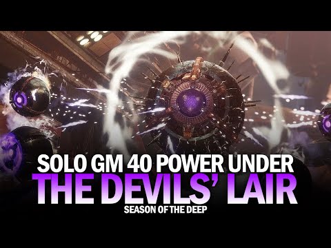 Solo Grandmaster Nightfall -40 Power Under - The Devils' Lair [Destiny 2 Season of the Deep]