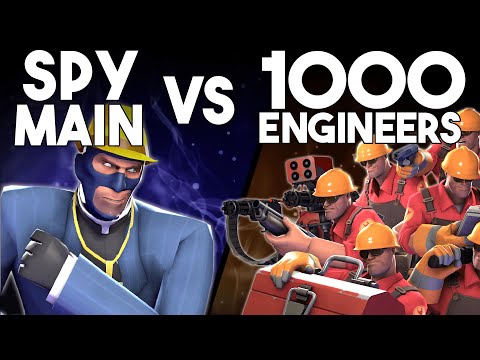TF2: Spy Main vs 1000 ENGINEERS