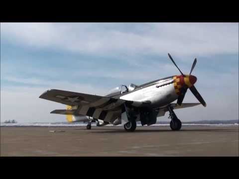 P-51D Mustang 'Hurry Home Honey' Start-Up and Departure