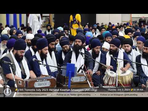 112 Bhai Pritpal Singh Jee Regina @ Raensabaayee Keertan Toronto July 2023 Akhand Keertan Smaagam