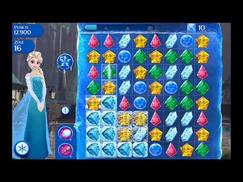 Frozen Free Fall 💎 💍 Level 44 ⭐⭐⭐ 2021 - Match 3 Game Puzzle NO Booster Android Gameplay ✅