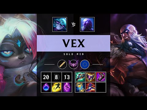 Vex Mid vs Ryze: Triple Kill, Dominating - EUW Master Patch 25.S1.1