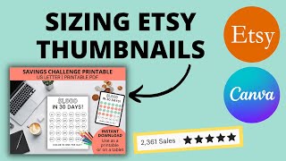 ETSY Image Thumbnail Size | How To Create Etsy Thumbnails In CANVA With Me