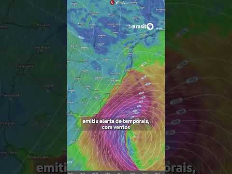 Ciclone bomba pode afetar Sul e Sudeste do Brasil a partir desta quinta (6)