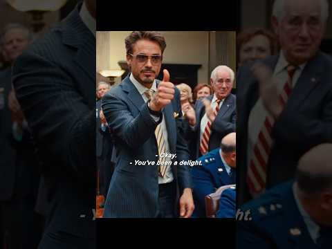 Tony Stark humiliates Justin Hammer 🤣🤣 #ironman #robertdowneyjr