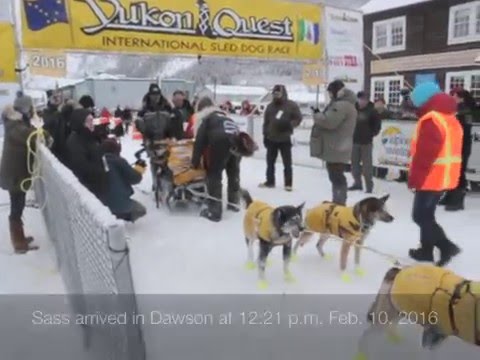 Brent Sass First Into Dawson City