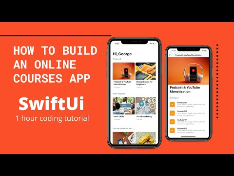 SwiftUi: How to Build an online courses app.
