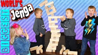 Giant Jenga || Family Game Night