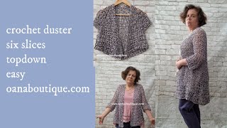 Crochet Duster topdown easy #yarnlove #crochetcardigans