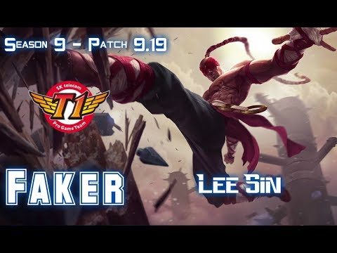 SKT T1 Faker LEE SIN vs GAREN Mid - Patch 9.19 KR Ranked