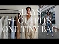 Packing Light 7 Outfits 5 Days One Carry On Backpack Mini Travel Capsule