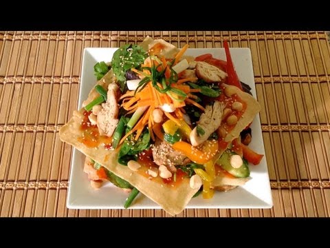 Grilled Chicken Luau Salad Recipe-How To Make The Cheesecake Factory Luau Salad-Hawaiian Luau Salad