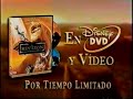 THE LION KING 1994 Spanish DVD And VHS TV Commercial Special Edition 2003