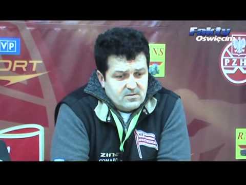 Aksam Unia Oświęcim -- Comarch Cracovia 3:2 d. (0:1, 1:0, 1:1, d. 1:0)