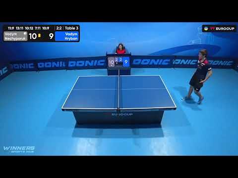 13:15 Vadym Nechyporuk - Vadym Hryban 22.07.2023 TT Euro.Cup Ukraine Star. Table 3