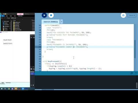User Input Password Check In Processing Java