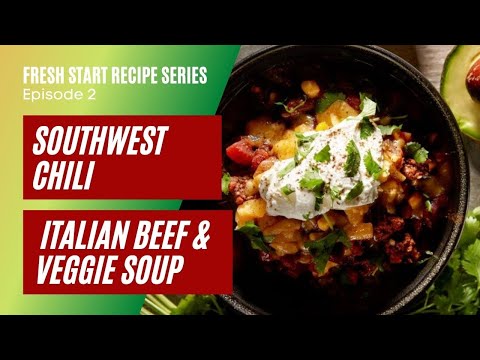 Southwest Chili and Italian Beef & Veggie Soup Recipes