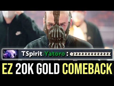 Yatoro "EZ" 20,000 gold comeback vs Eurus