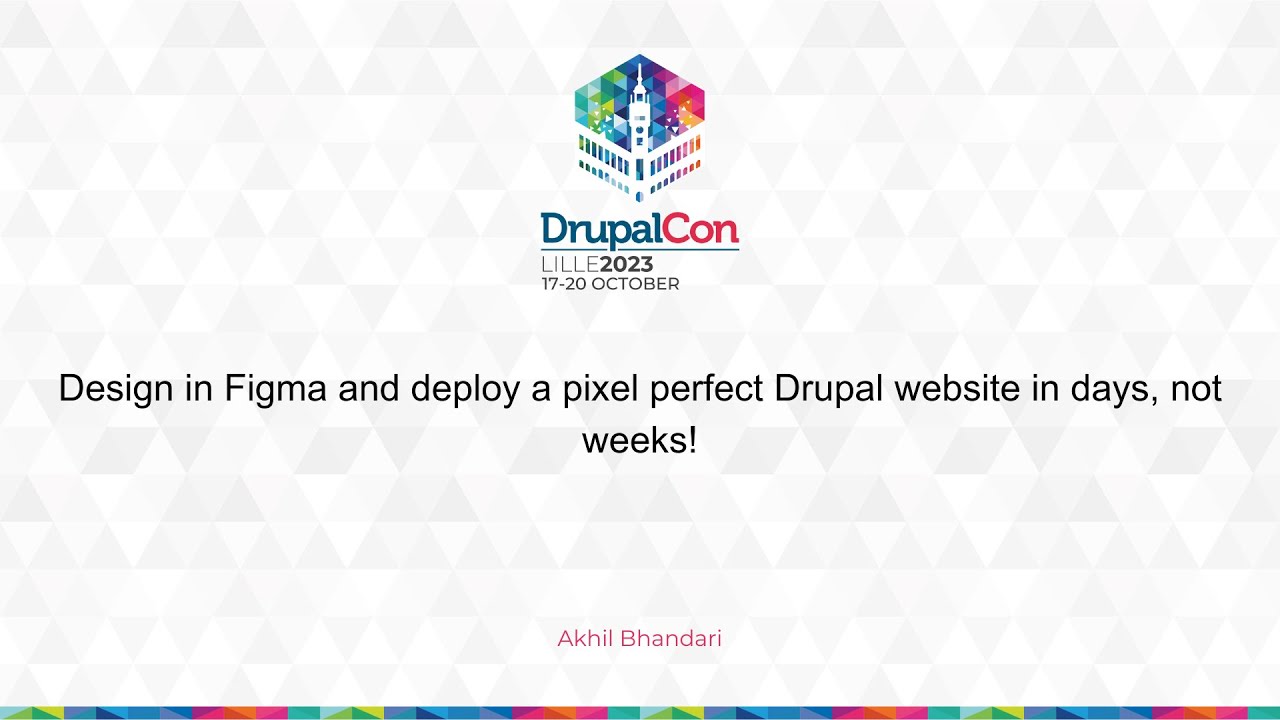MAKERS & BUILDERS - Design in Figma and deploy a pixel perfect Drupal website in days, not weeks!
