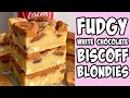 White Chocolate Biscoff Blondies Recipe Tutorial Shorts