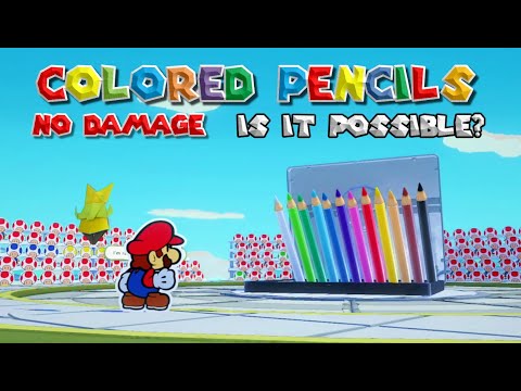 Colored Pencils - NO DAMAGE | Paper Mario: The Origami King