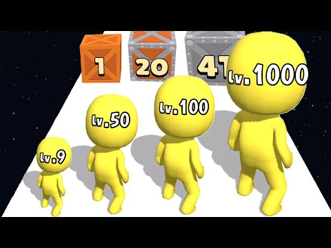 Push Harder 3D - Level Up Runner Man (Max Level) Run Game Video