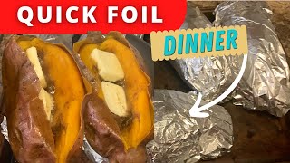 How To Bake Sweet Potatoes In The Oven With Foil 😋 Lazy Night Meals